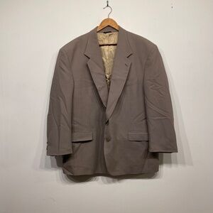 Van Gils Paolo Tan Two Button Blazer Sport Coat 48R Mens Tailored Jacket